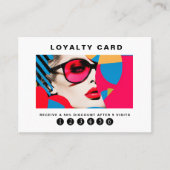 Moderne trendige Pop Kunst, Dichtung und Musik Visitenkarte (Vorderseite)