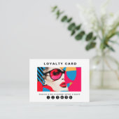 Moderne trendige Pop Kunst, Dichtung und Musik Visitenkarte (Stehend Vorderseite)