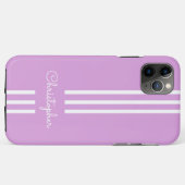 Moderne trendige Rennstreifen mit Monogramm Case-Mate iPhone Hülle (Rückseite (Horizontal))