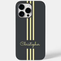 Moderne trendige Rennstreifen mit Monogramm