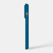 Moderne trendige Rennstreifen mit Monogramm iPhone Hülle (Linke Seite)