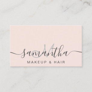 Moderne, trendige, rosa Haare Visitenkarte