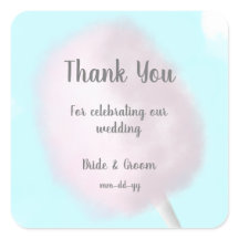 Moderne trendige rosafarbene Cotton Candy Gastgesc