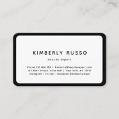 Moderne, trendige, Salon-Terminierungskarte Terminkarte (Vorderseite)