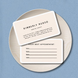 Moderne, trendige, Salon-Terminierungskarte Terminkarte