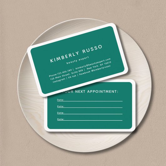 Moderne, trendige, Salon-Terminierungskarte Terminkarte