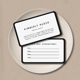 Moderne, trendige, Salon-Terminierungskarte Terminkarte