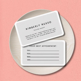 Moderne, trendige, Salon-Terminierungskarte Terminkarte