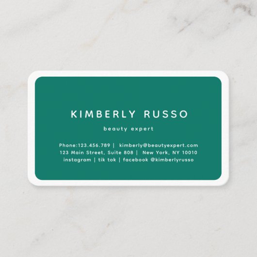 Moderne, trendige, Salon-Terminierungskarte Terminkarte (Vorderseite)