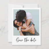 Moderne, trendige Save the Date Fotokarte Ankündigung (Vorderseite)