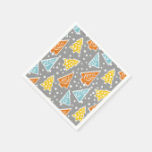 Moderne, trendige, stilvolle Weihnachtsbäume Serviette (Ecke)