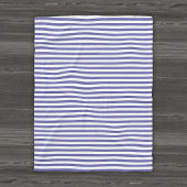 Moderne, trendige Streifen Fleecedecke