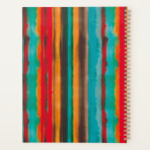 Moderne, trendige Streifen Personalisiert Planer (Rückseite)