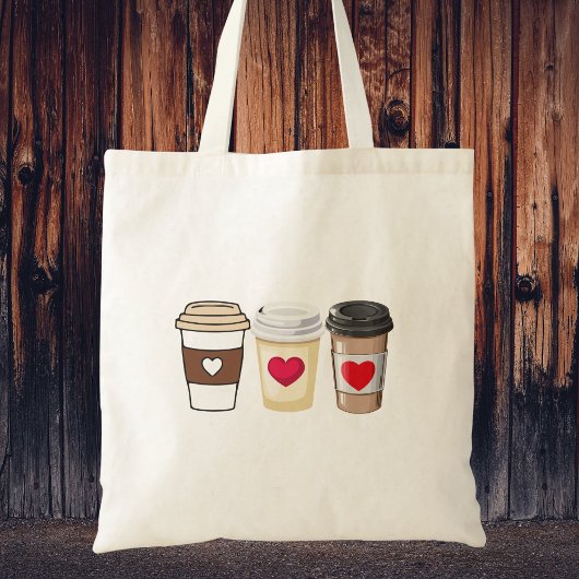 Moderne Trendige Süße Kaffee Tragetasche