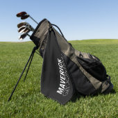 Moderne trendige Trauzeugen geben Maskuliner Hochz Golfhandtuch (Gras)