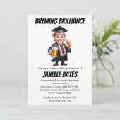 Moderne trendige und lustige Einladungen für Absch (Stehend Vorderseite)