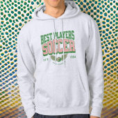 Moderne trendige Vintage Fußballspieler Männer Hoodie