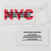 Moderne, trendige Visitenkarte (Vorne/Hinten)