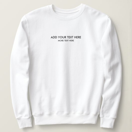 Moderne, trendige Vorlage für kleine Schriftart Wo Sweatshirt (Design vorne)