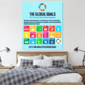 Moderne trendige Wall Art Exklusiver Luxus Leinwanddruck (Insitu (Schlafzimmer))