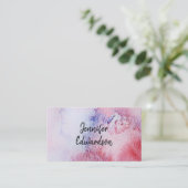 Moderne trendige Wasserfarbe beruflich Visitenkarte (Stehend Vorderseite)