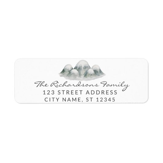 Moderne trendige Wasserfarbengebirge (Vorne)