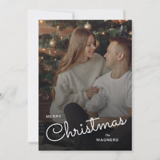 Moderne trendige Weihnachten | Paar-Foto