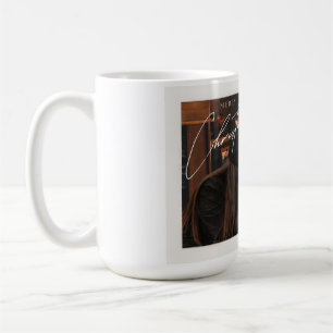 Moderne, trendige Weihnachten Romantisches Coupl Kaffeetasse