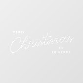 Moderne, trendige Weihnachten | Stilvoll handschri Fensteraufkleber (Blatt)