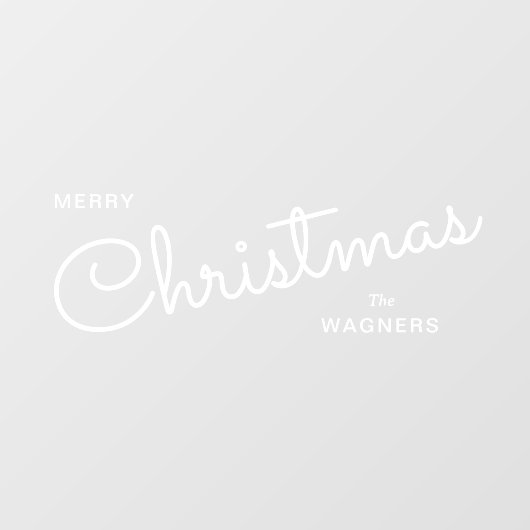 Moderne, trendige Weihnachten | Urlaub Fensteraufkleber (Blatt)