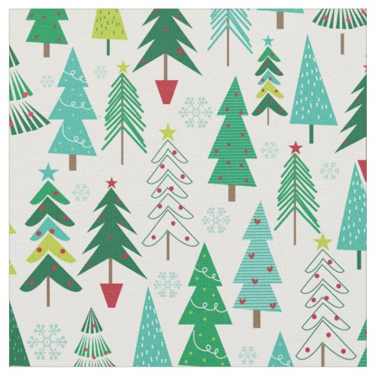 Moderne trendige Weihnachtsbaumen Feiertag Stoff (Nahaufnahme)