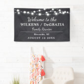 Moderne, trendige Welcome Family Wiedersehen Strin Banner (Insitu)