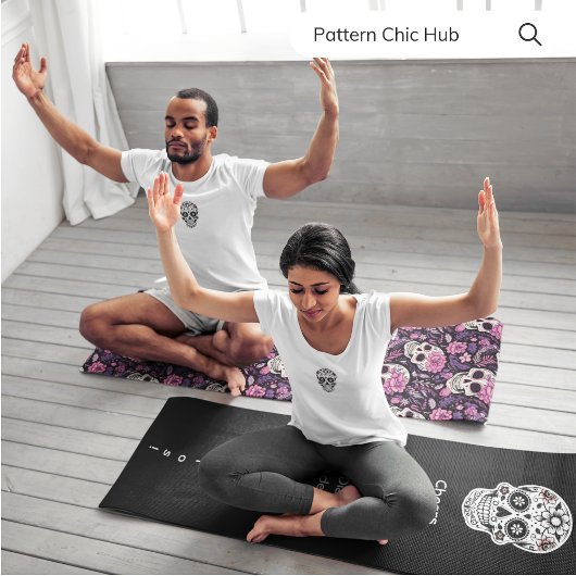 Moderne trendige Zuckerkultur Geschenke auf 2 Seit Yogamatte