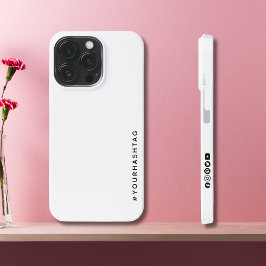 Moderne Trending Social Media Icons & Hashtag Whit iPhone 13 Pro Hülle