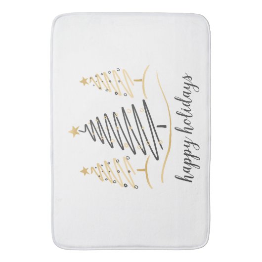 Moderne Trends Holiday Trees Badematte (Vorderseite Vertikal)