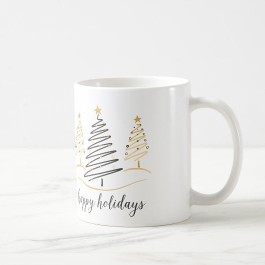 Moderne Trends Holiday Trees Kaffeetasse (Rechts)