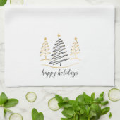 Moderne Trends Holiday Trees Küchentuch (Gefaltet)