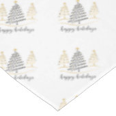 Moderne Trends Holiday Trees Tischdecke (Schrägansicht)