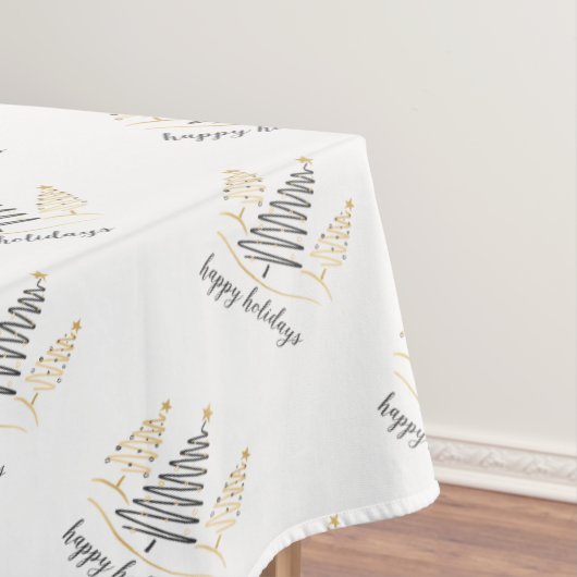 Moderne Trends Holiday Trees Tischdecke (Beispiel)