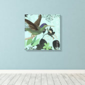 Moderne Trends Hummingbird Leinwanddruck (Insitu (Holzboden))