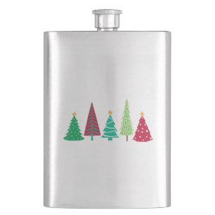 Moderne Trends Weihnachtsbäume Flachmann
