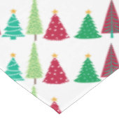 Moderne Trends Weihnachtsbäume Tischdecke (Schrägansicht)