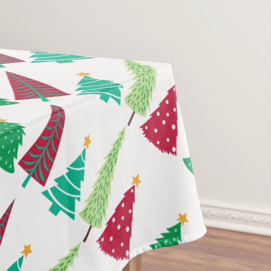 Moderne Trends Weihnachtsbäume Tischdecke (Beispiel)