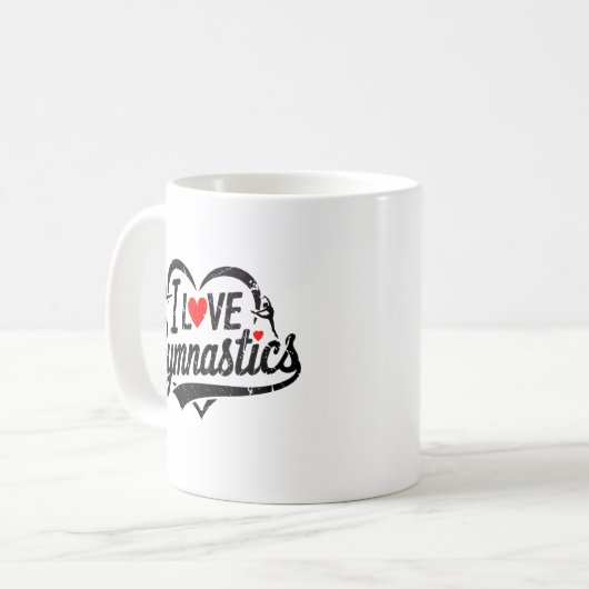Moderne Trendsetter I Liebe Gymnastik Kaffeetasse (Vorderseite Links)