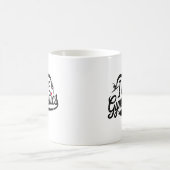 Moderne Trendsetter I Liebe Gymnastik Kaffeetasse (Mittel)