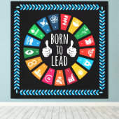 Moderne Trendsetter Inspirierend Keepsakes für sie Leinwanddruck (Insitu (Holzboden))