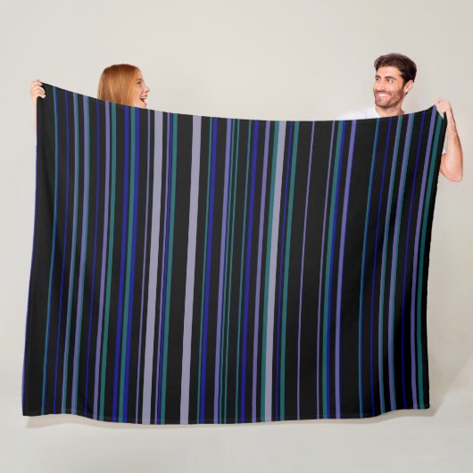 Moderne Trendstreifen Fleecedecke (Beispiel)