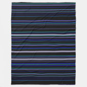 Moderne Trendstreifen Fleecedecke (Vorderseite)