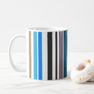 Moderne Trendstreifen Kaffeetasse