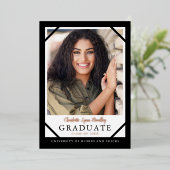 Moderne Trendy 2 Foto Foil Abschluss Ankündigung (Stehend vorne)